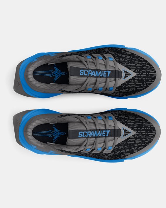 Boys' Grade School UA Scramjet 5 Running Shoes in Black image number 2